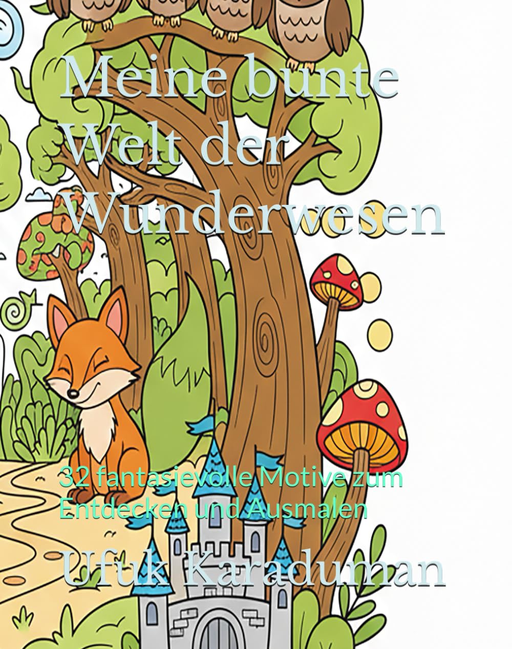 Meine bunte Welt der Wunderwesen: 32 fantasievolle Motive zum Entdecken und Ausmalen
