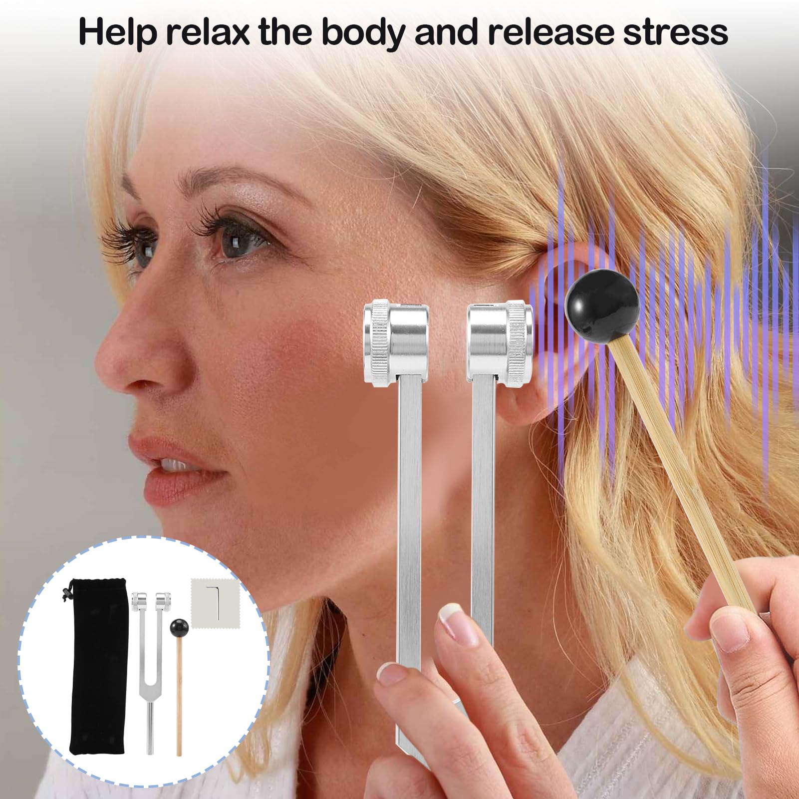 128Hz Tuning Forks for Healing 128Hz Tuning Fork Medical, Healing Instrument - Image 4