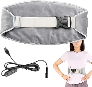 Portable Back Heating Pad, Electric Heat Pad for Cramps, Heated Abdominal Belt | Warming, Elastic Soft Belt Unit, Impact Capacity | Värmekuddar med midjebälte Mjuk justerbar kvinnor, flickor, nacke, axlar, jul, timmar av menstru