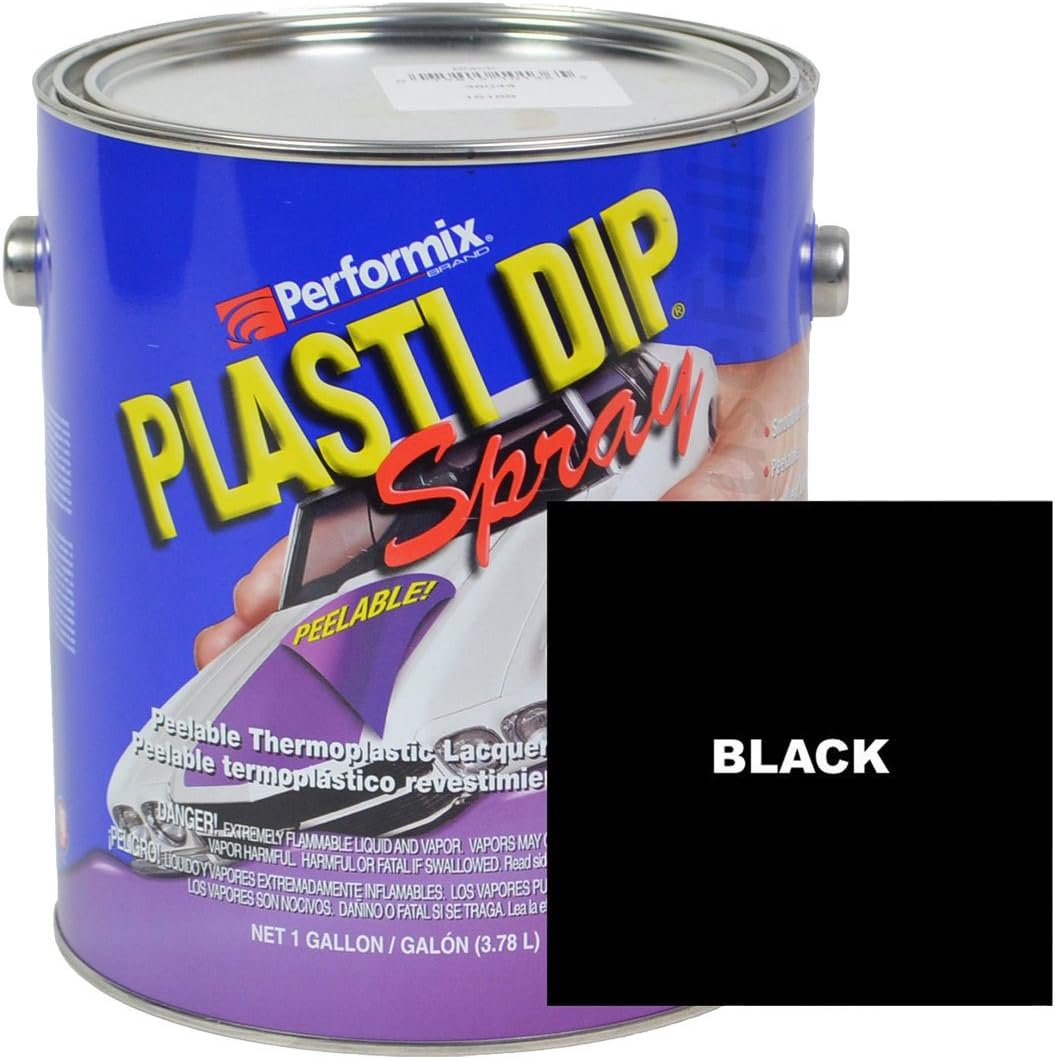 Multi-purpose Rubber Coating Spray - Sprayable - One Gallon (128oz) - Black