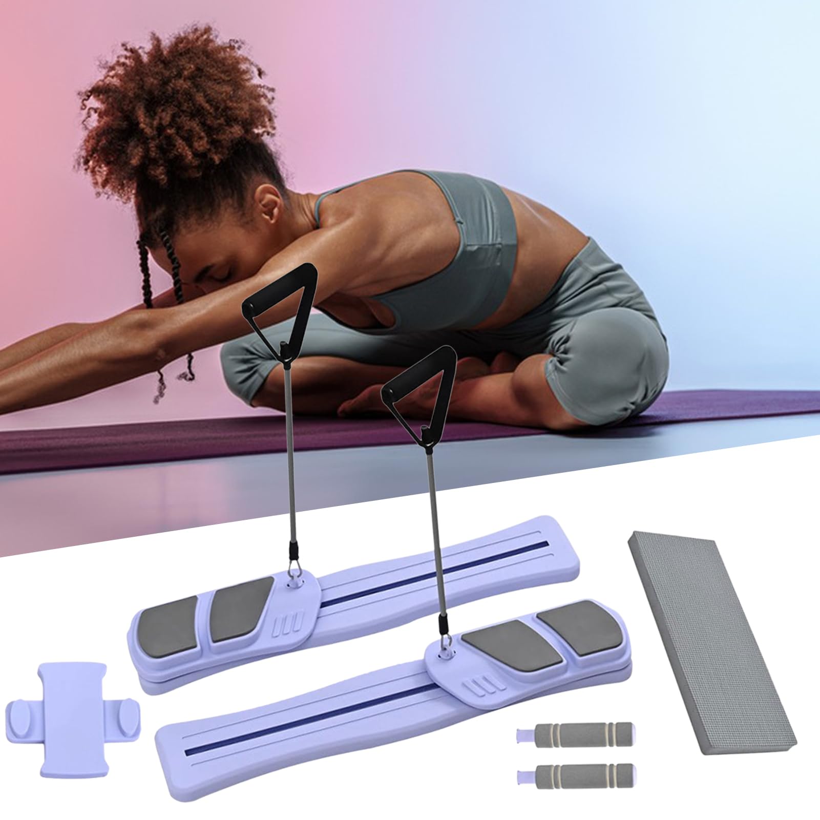 Portatile Pilates Reformer Portatile, Multifunzionale, Salutare, Portata | Attrezzatura Pilates per palestra e casa Allenamento Cardio per la Casa e Palestra Yoga Fitness Workout Attrezzo