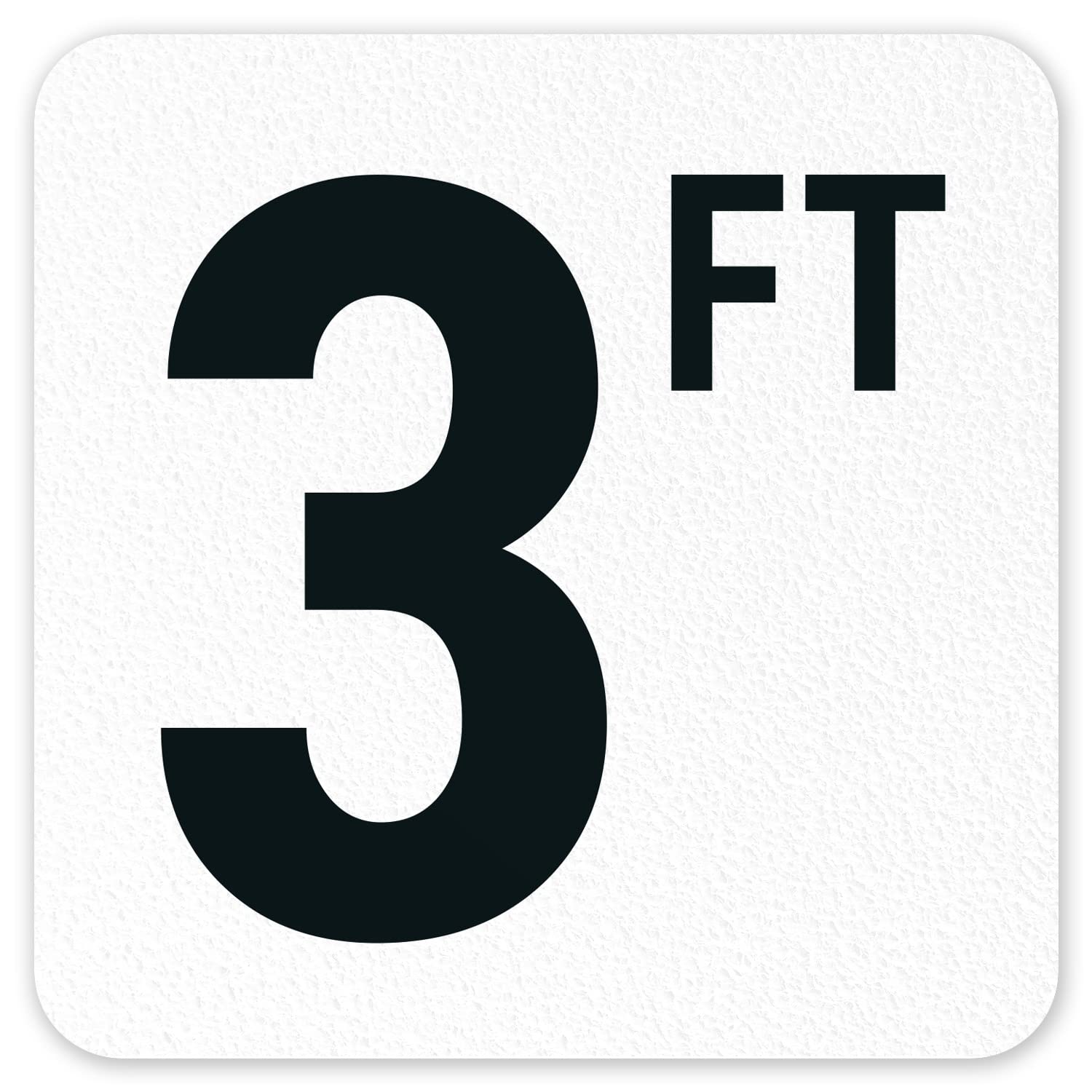 Three Feet Vinyl Adhesive Pool Depth Marker, 6x6 inches, Pool Marker Anti Slip, 