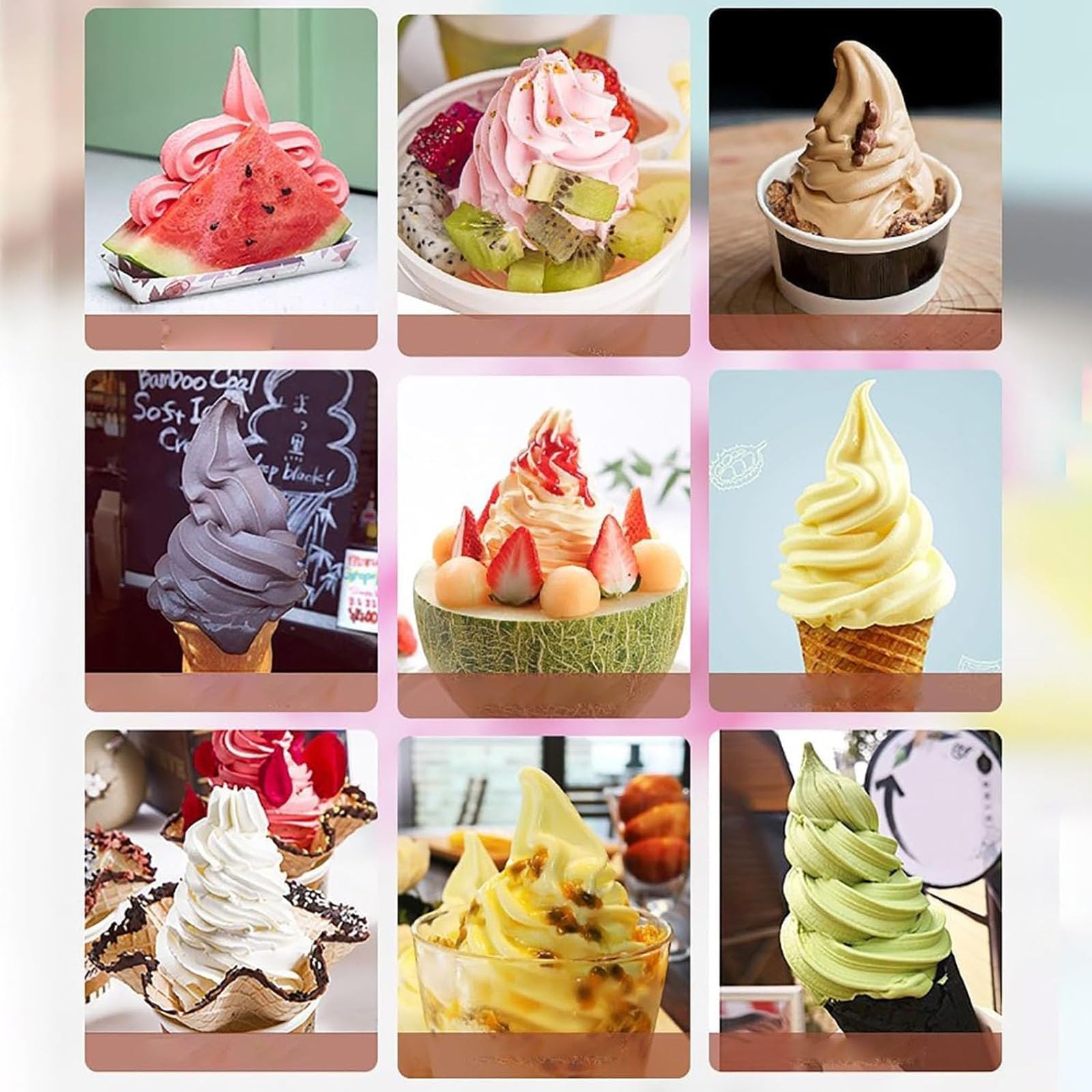 Máquina de helado suave para el hogar, mini máquina automática de helado y yogur, máquina rápida de servir frutas caseras en 10 minutos, capacidad de 1 litro