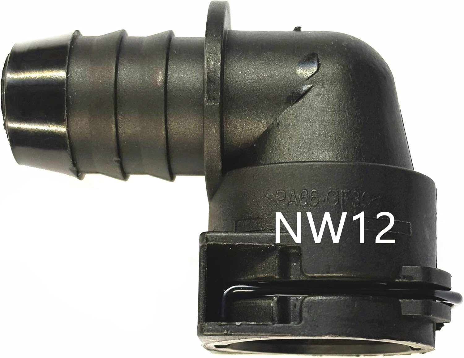 NW12, 90°, Coolant Hose Connector Adapter, Radiator Pipe Line Fitting for BMW,Mercedes-Benz,Audi,VW,Volvo,Porsche,Land Rover,MINI,Engine Heater Hose Assembly, Tube Coupler Repair Kit,Elbow Nipple 3/4"