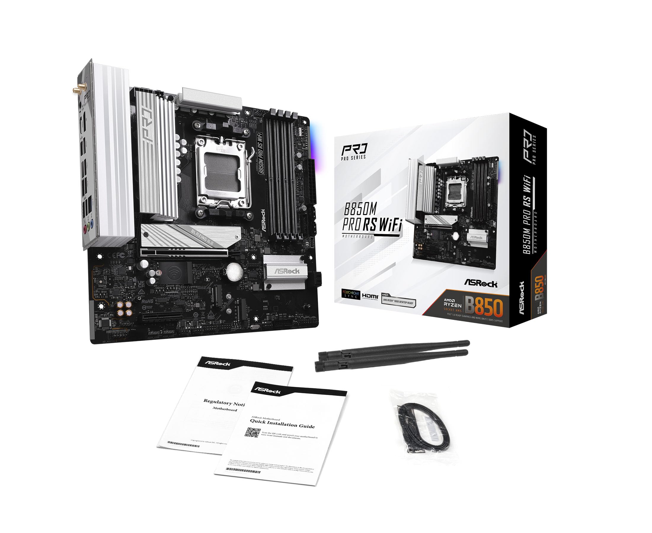 MB ASRock AMD AM5 B850M Pro RS WiFi