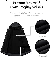 Vista 3 de wantdo Chaquetas con forro polar para mujer, chaqueta suave con aislamiento a prueba de viento