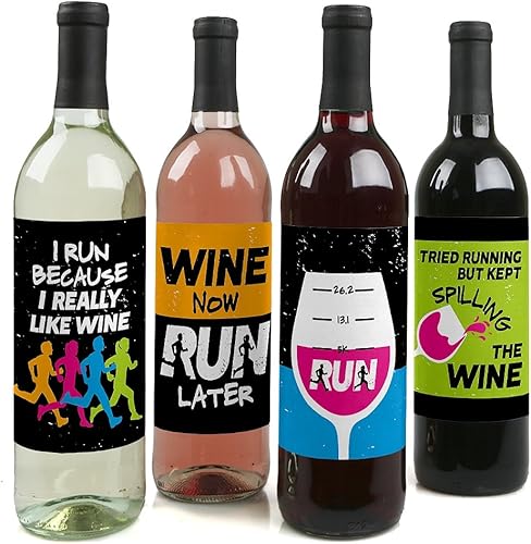 Big Dot of Happiness Set the Pace - Correr - Decoraciones para fiestas de atletismo, campo traviesa o maratón para mujeres y hombres - Calcomanías