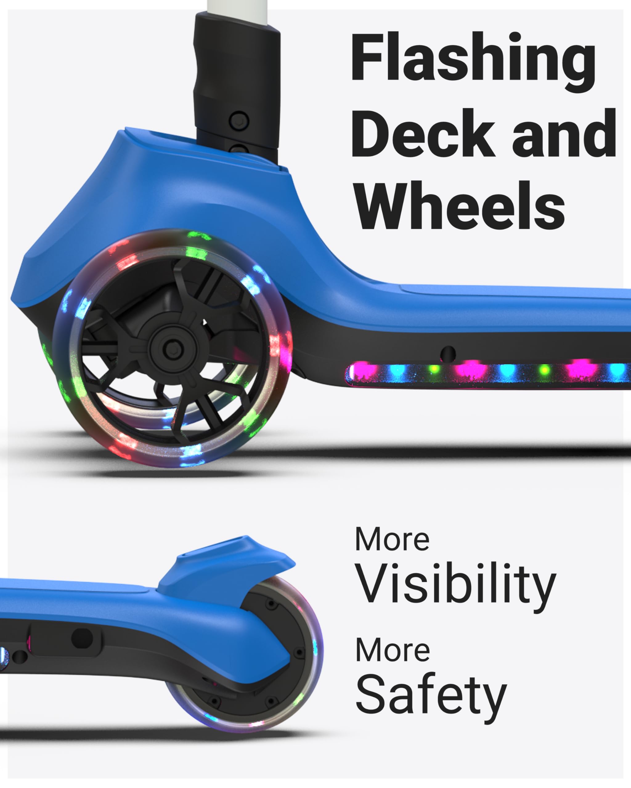 Scooter elettrico per bambini con altezza regolabile, Kick Scooter per bambini f