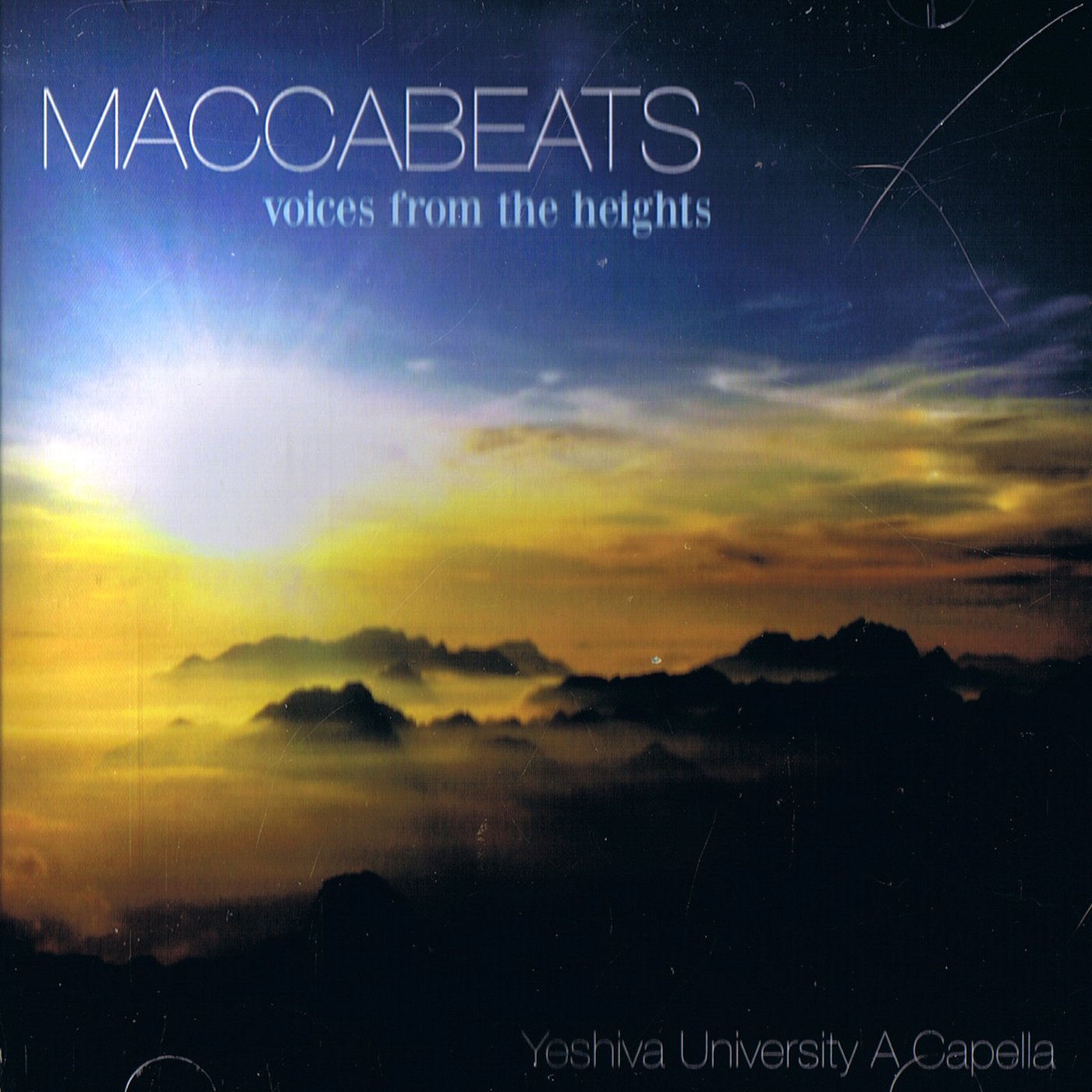 CD Maccabeats Voices From the Heights-the Original CD From the All-male Jewish a Cappella Group Which Has Become a Sensation on Youtube, Scoring Over 5 Million Hits for Their Hannukah Rendition of Taio Cruz’s “Dynamite.”