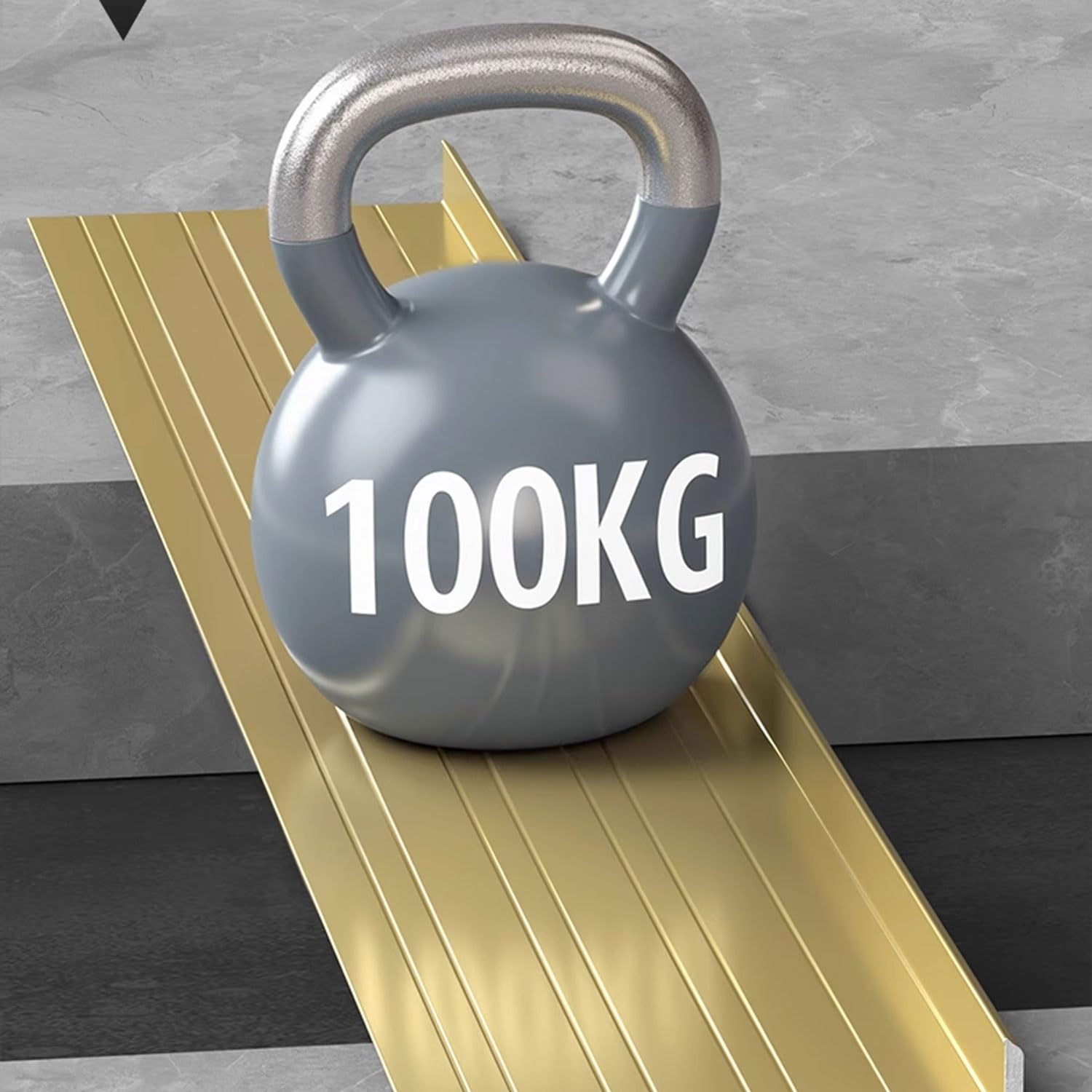 Borde de perfil de aluminio antideslizante para escalones de interior/exterior, protector en forma de L, plateado, 70 mm, banda de rodadura de seguridad duradera para escaleras