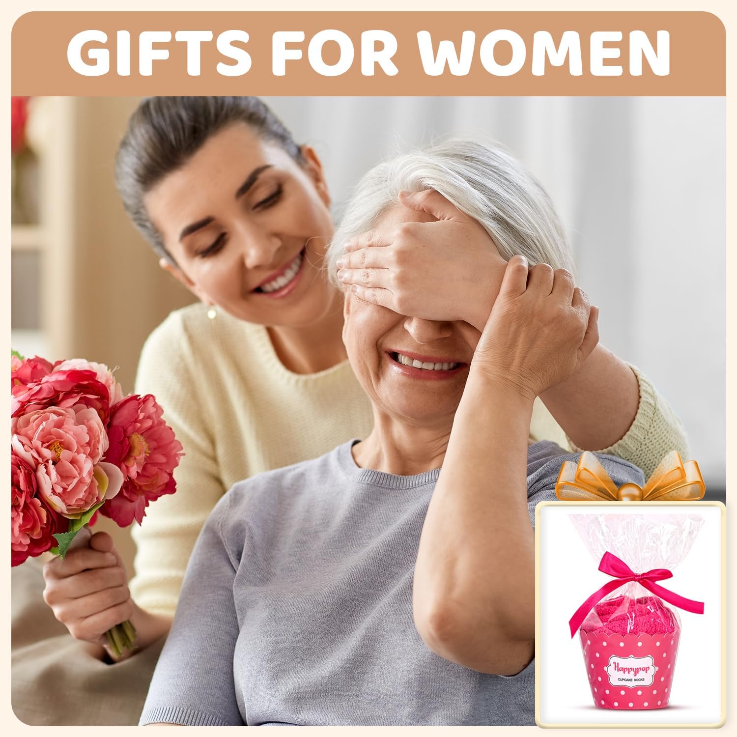 HAPPYPOP Mothers Day Socks - Gifts for Aunt Sister Mother Nana, Mom Grandma Socks - Image 3