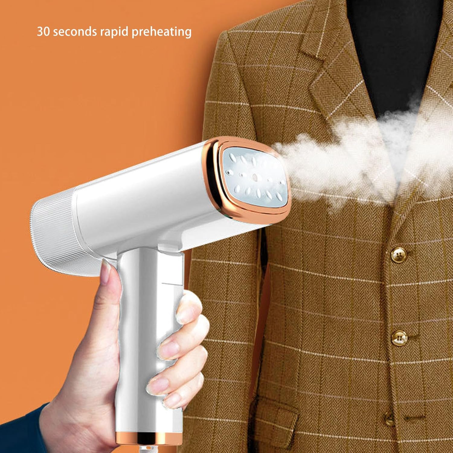 Travel Steamer Iron for Clothes, 1000W Portable Mini Steam Iron Foldable Handheld Clothing Steamer Travel Garment Steamer for Home Travel US Plug 110V