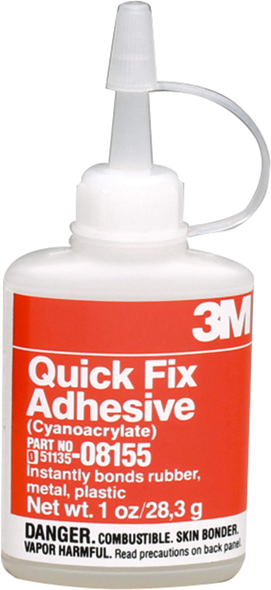 3M 08155 Quick Fix Adhesive Bottle - 1 oz.