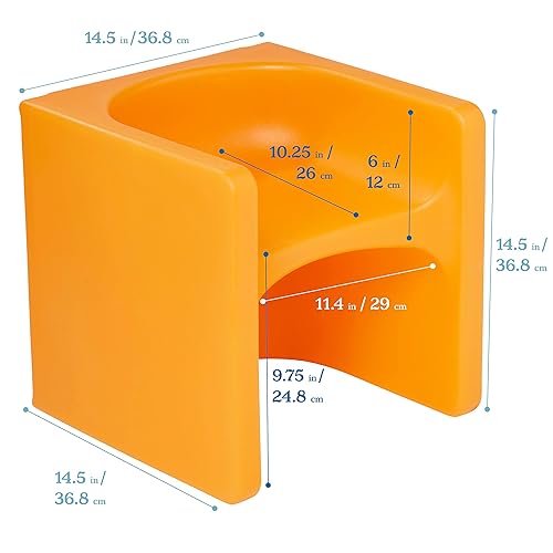 Miniatura 27 de ECR4Kids Tri-Me 3 en 1 silla cubo, muebles para niños, color morado claro Púrpura claro,Agua,Negro -,Verde Fern,marino,Azul,Azul Cian,Verde,Verde