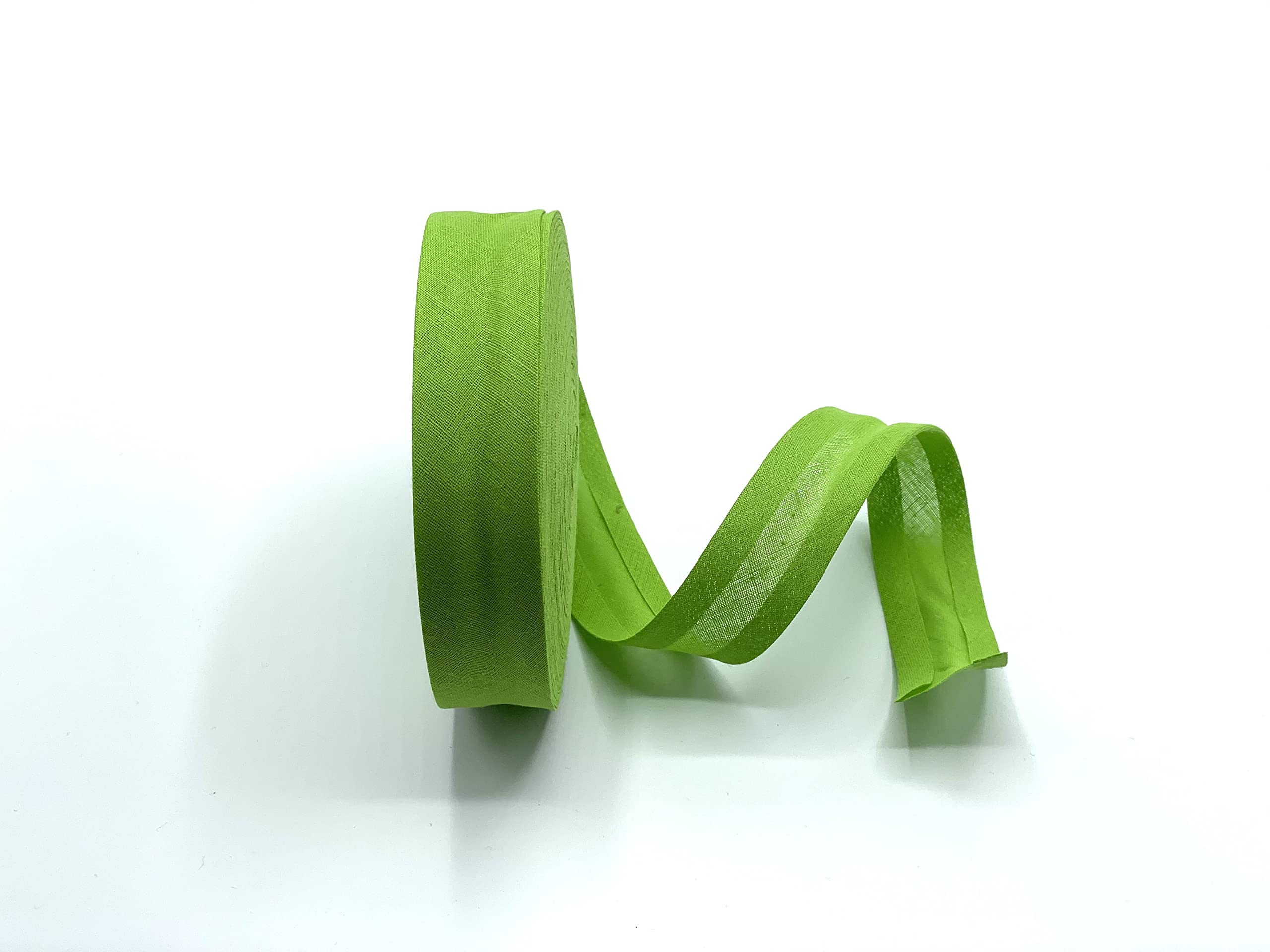 Cotton Bias Binding 25mm (1") -25 Metres (Lime)