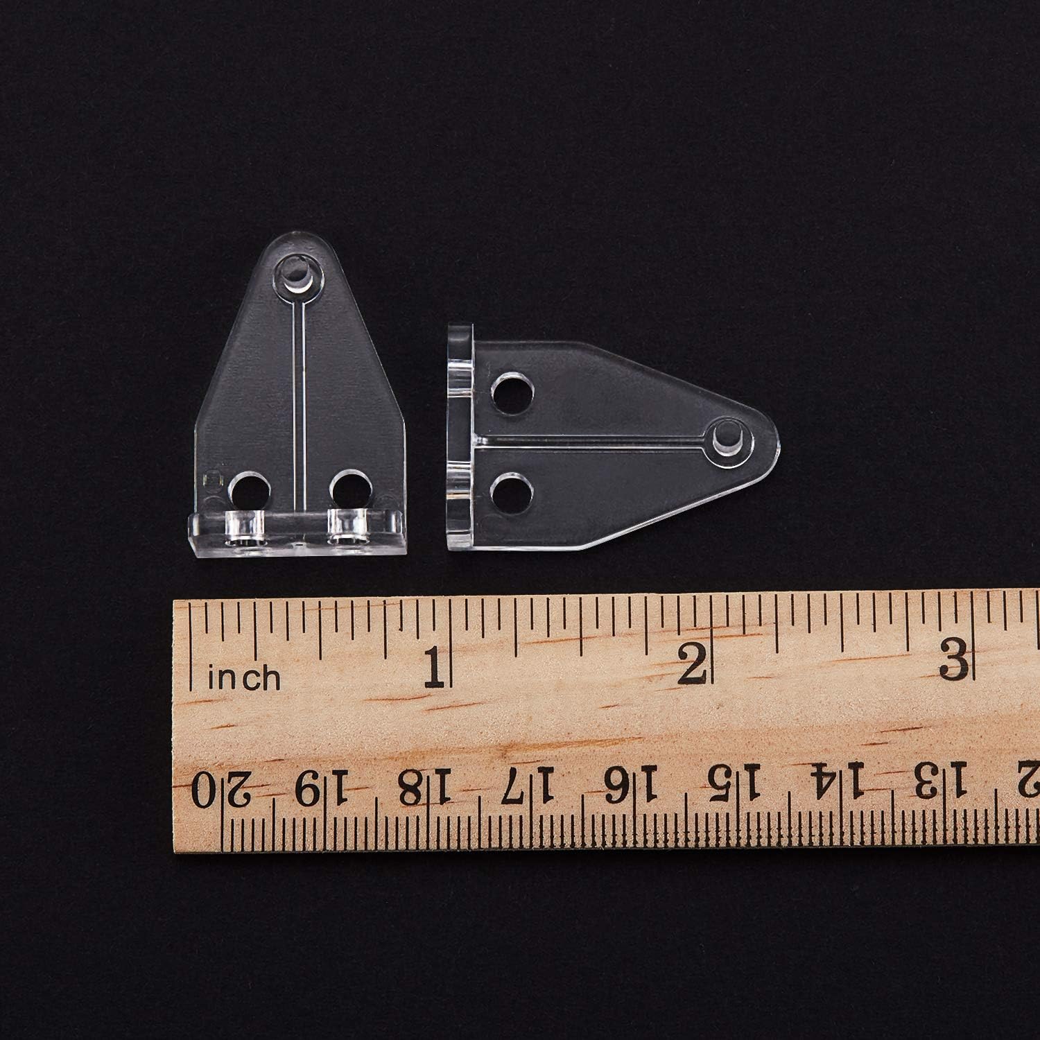 Blind Hold Down Brackets Clear Plastic Blinds Hooks or Home or RV, 1 Inch (40 Pieces)