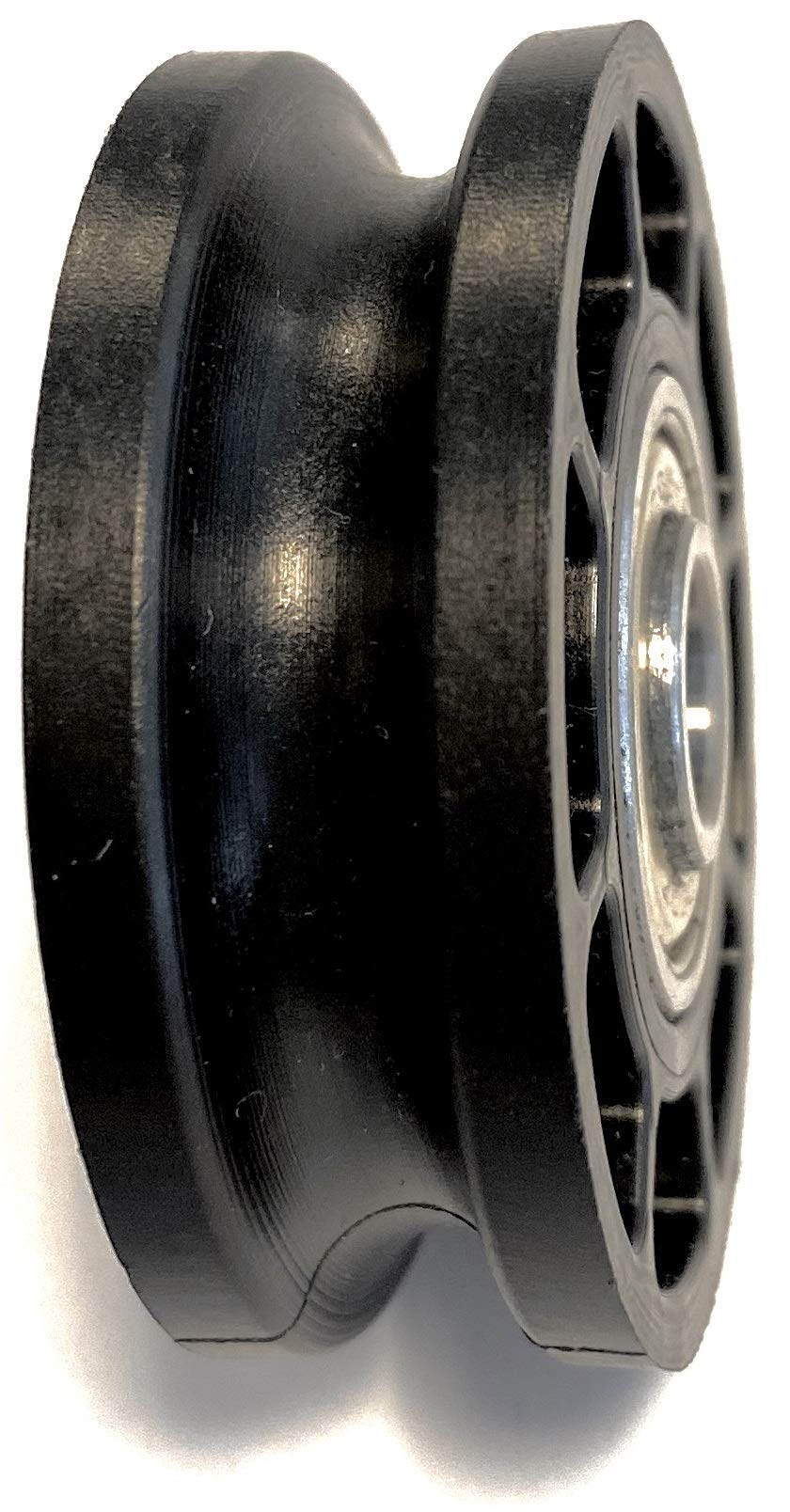 Carrucola Doppio Cuscinetto Sfere Ø75mm Per Cavi Ø8mm - Portata 350kg Made In Germany - Foto 3