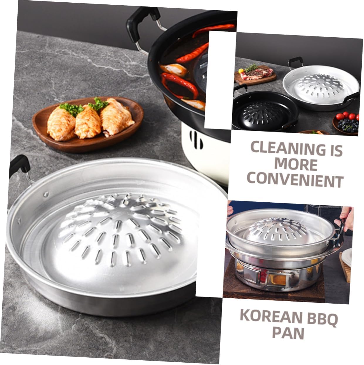 Toddmomy Professional Bbq Grill Pan Reusable Grilling Pan for Camping Bbq Supplies