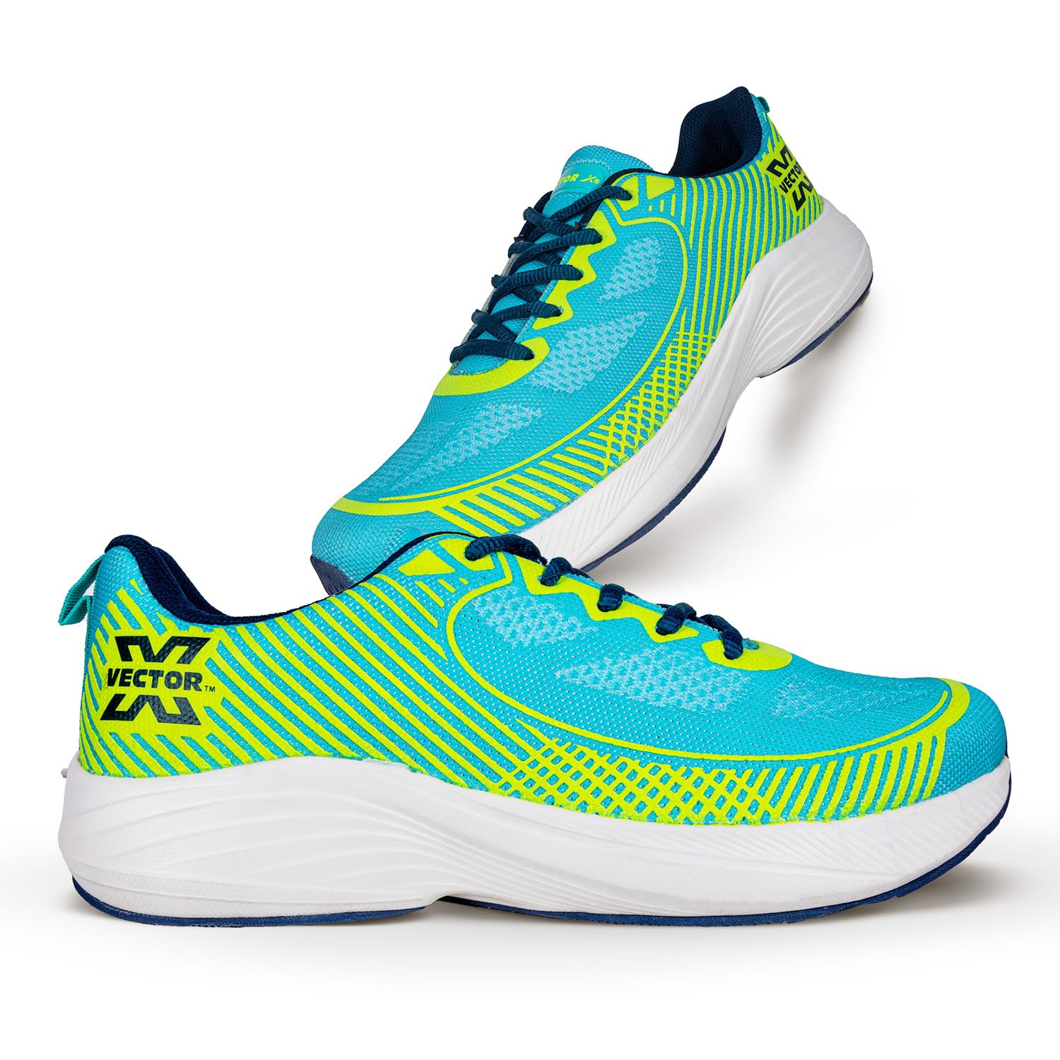vector x Jogging Shoes for Men, Women & Boys|Breathable Mesh Uppe, Memory Foam Midsole|Stylish Running Casual, Gym Walking Indoor Outdoor Sports Sneakers Unisex(Teal Green, 6)-picture-42
