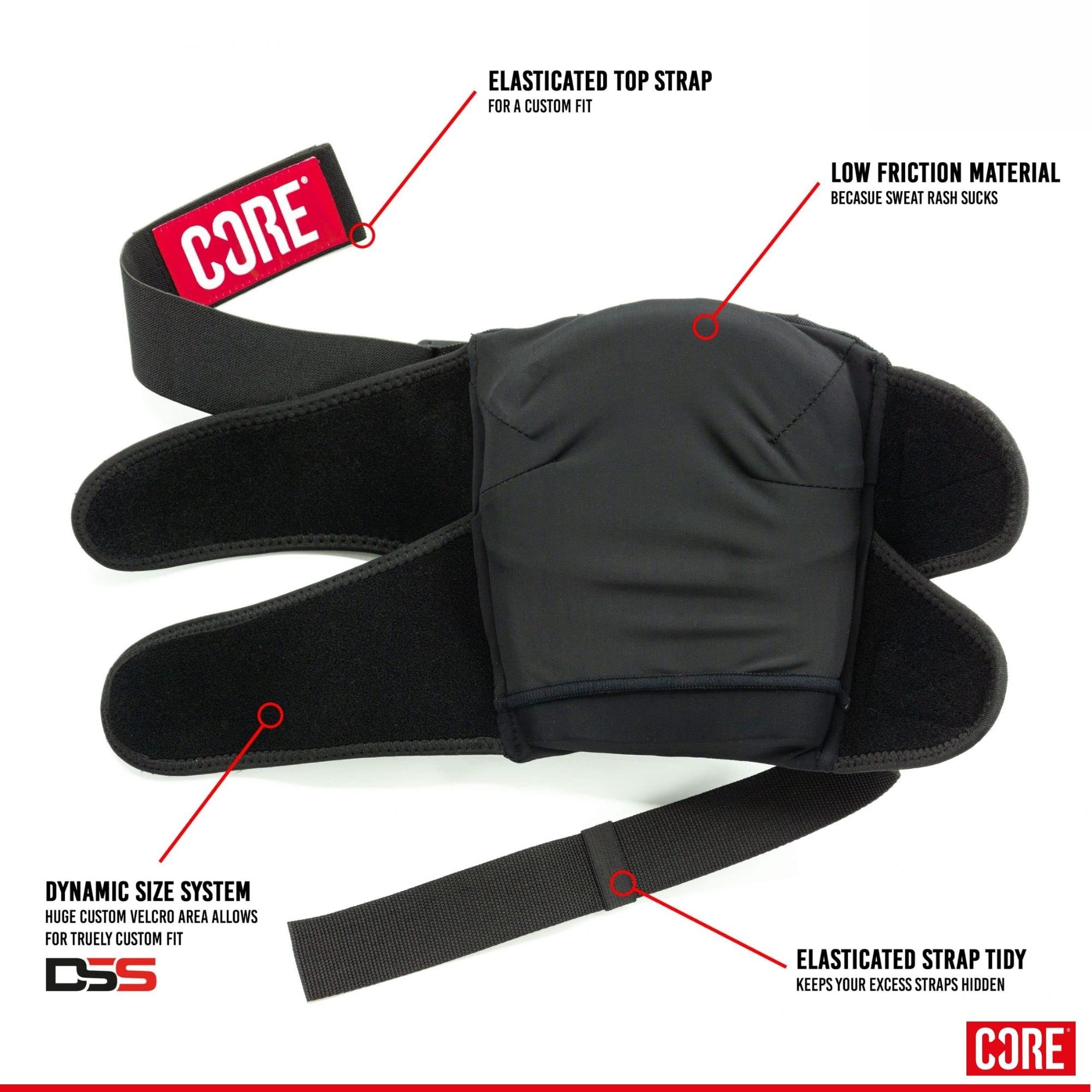Core Protection Pro Park - Ginocchiere con logo