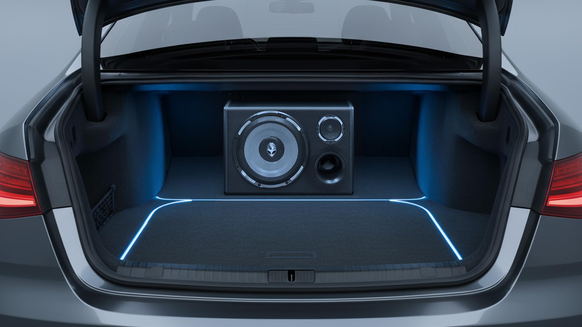 PY250QA aktive Subwoofer, Kfz-Subwoofer 10", 10 Zoll, 200 Watt, Tiefbass, Car HiFi Lautsprecher Bass Box