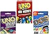 Mattel Uno No Mercy Flip and Dos Card Game Combo Pack of 3