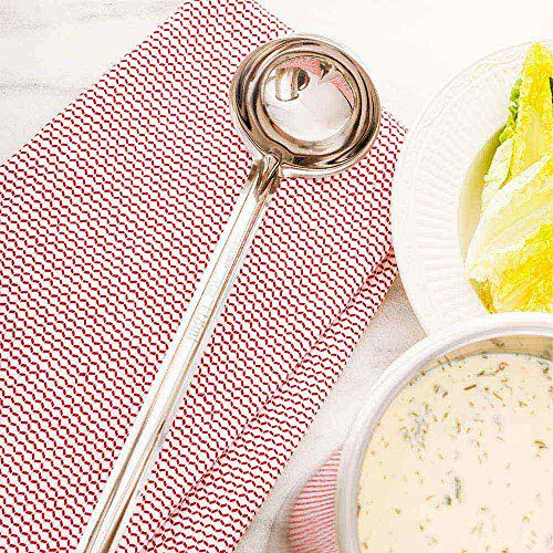 Restaurantware Met Lux 4 Ounce Portion Ladle 1 Multipurpose Portion Serving Spoon - Does Not Corrode Dishwashable Stainless Steel Portion Control Serving Utensil Premium by Restaurantware - Used condition - Image 3
