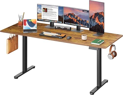 DEVAISE 71 * 28 Inches Electric Standing Desk, Dual Motors