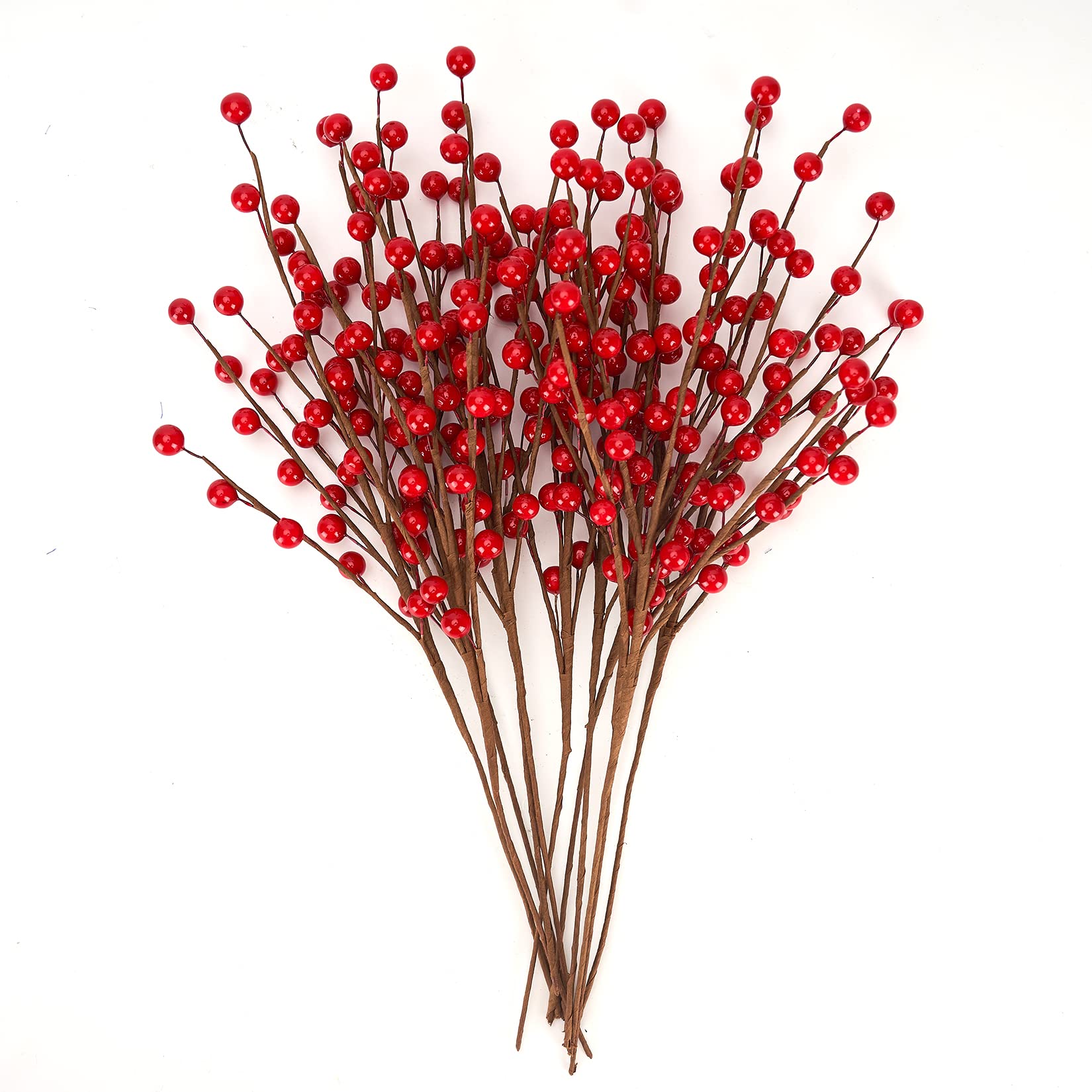 Christmas Berries Picks Set of 12