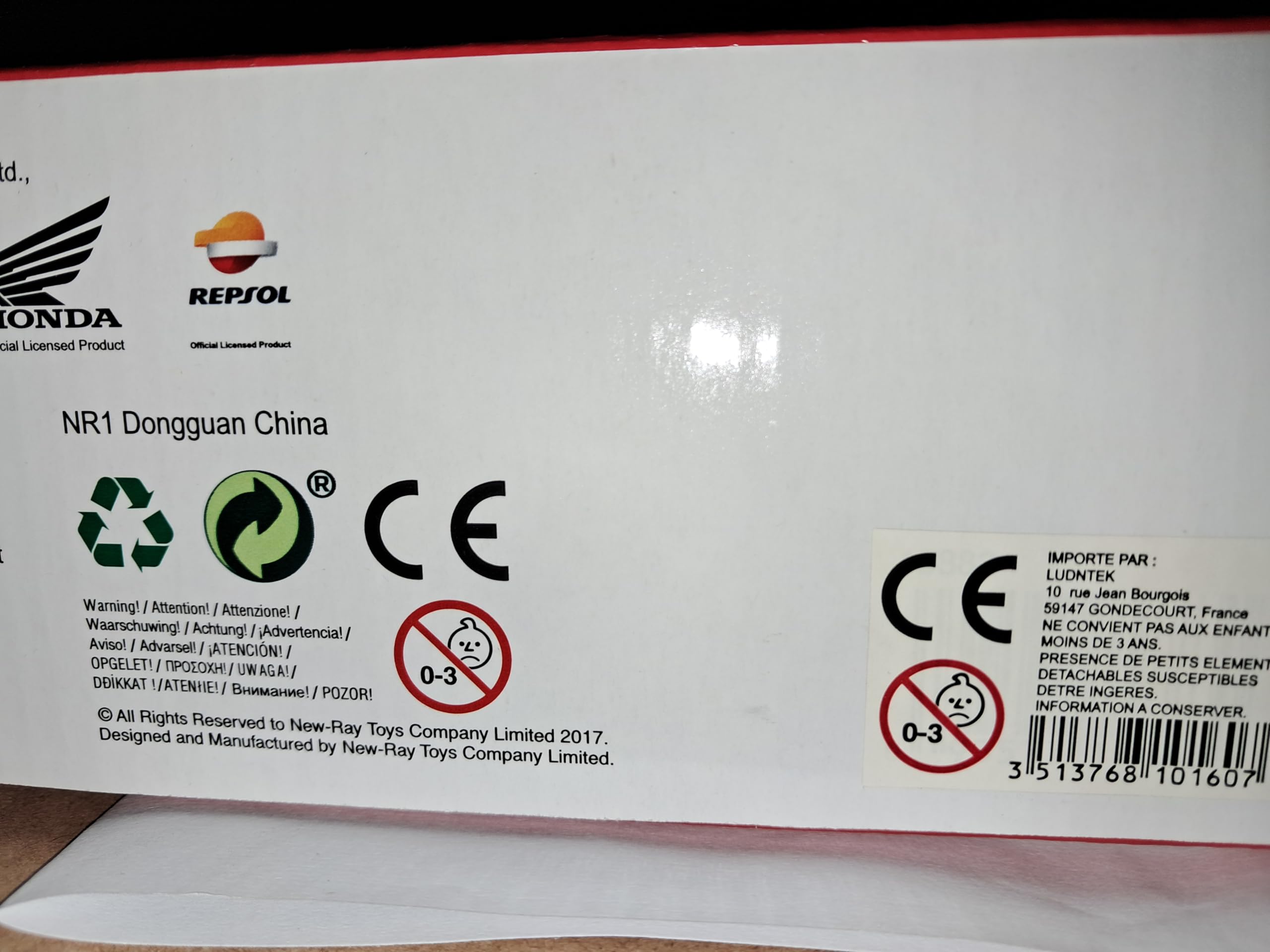 Camion De Collection 1/43 Mercedes Benz Actros Repsol Honda 2017 - Modèle Réduit New Ray