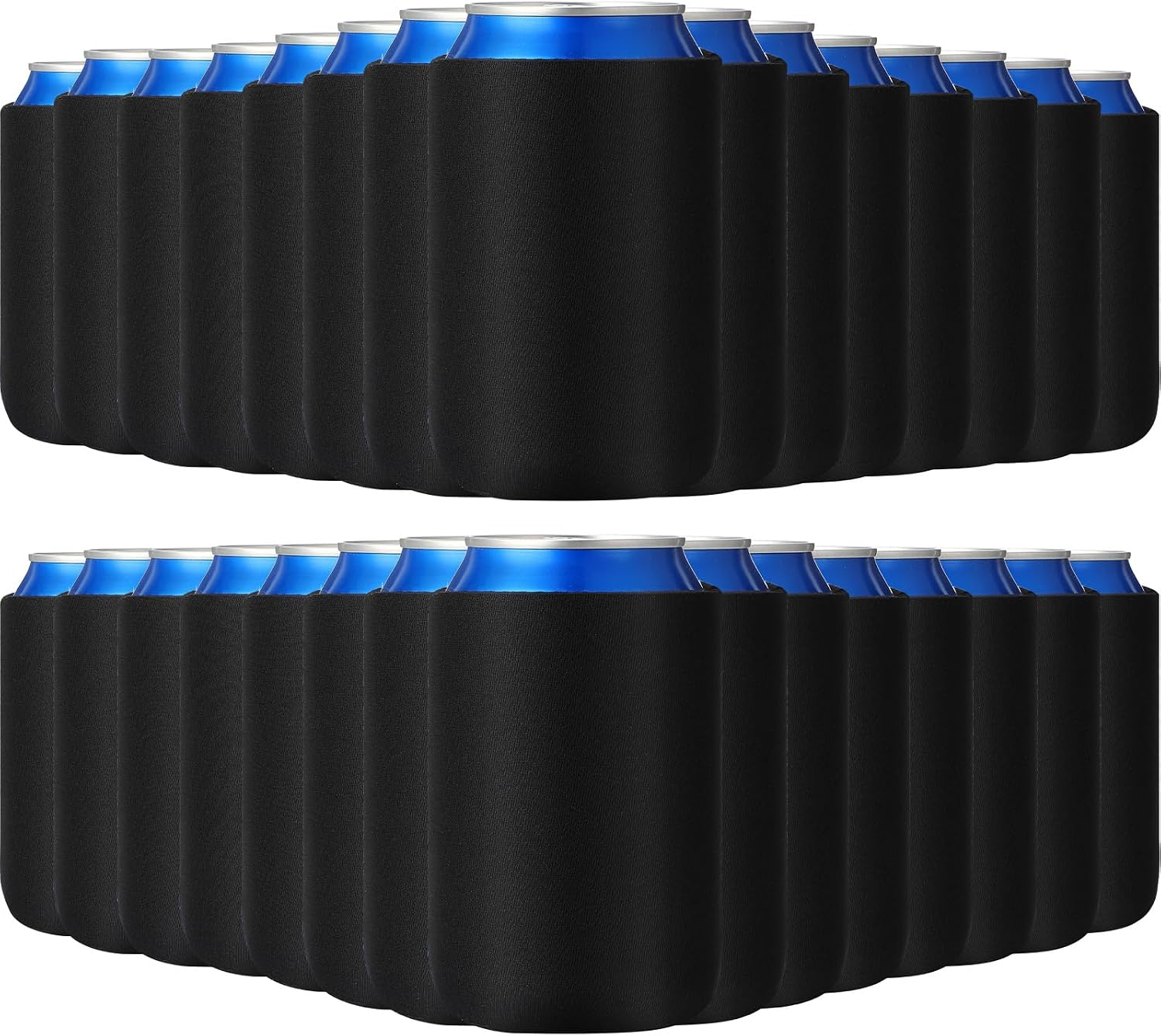 100 Pack Royal Blue Blank Beer Can Cooler Sleeves - Reusable Insulated Sublimation Sleeves For Parties - View #8