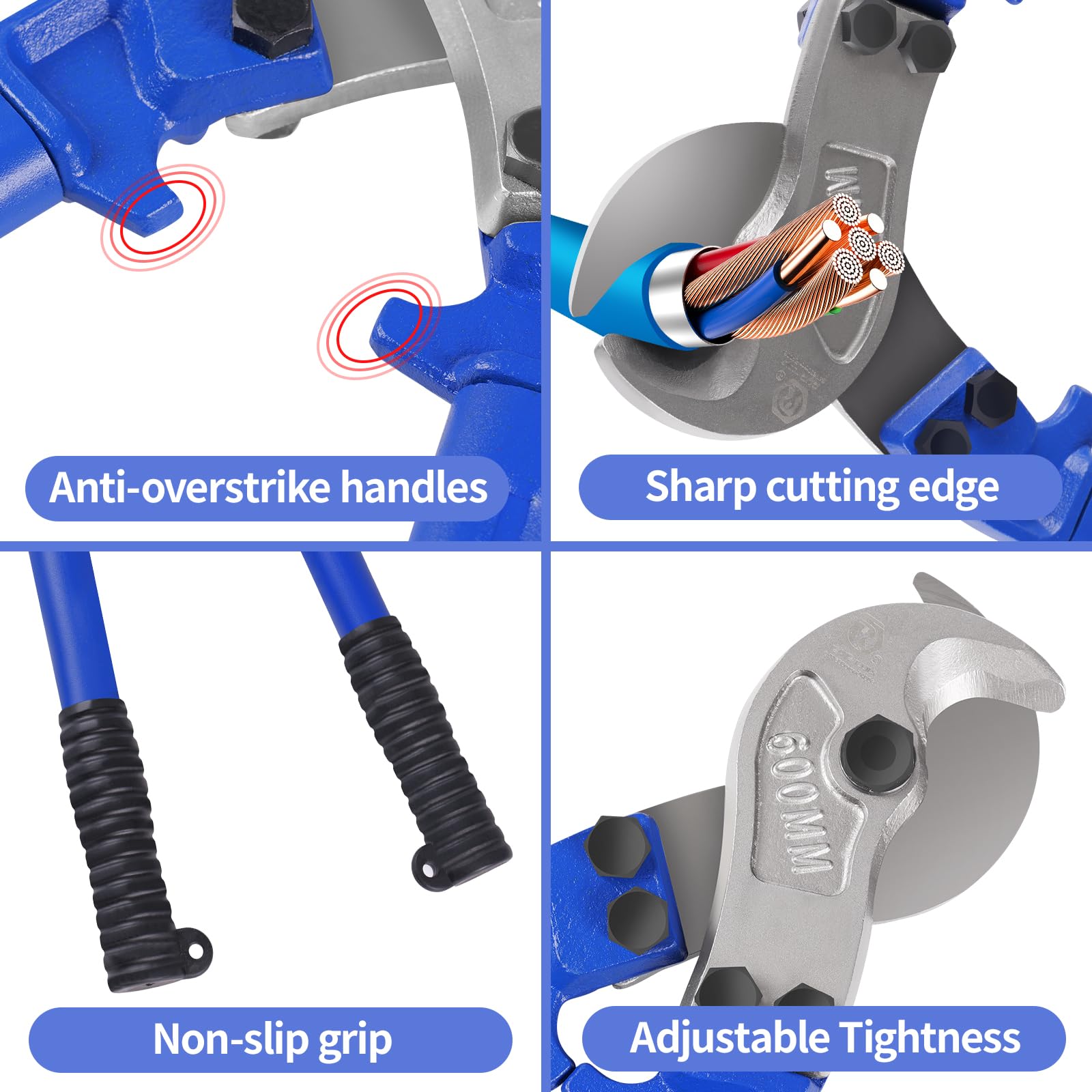 ZrgGea Cable Cutter - Heavy Duty 14 Inch -7 ZrgGea Cable Cutter - Heavy Duty 14 Inch -7