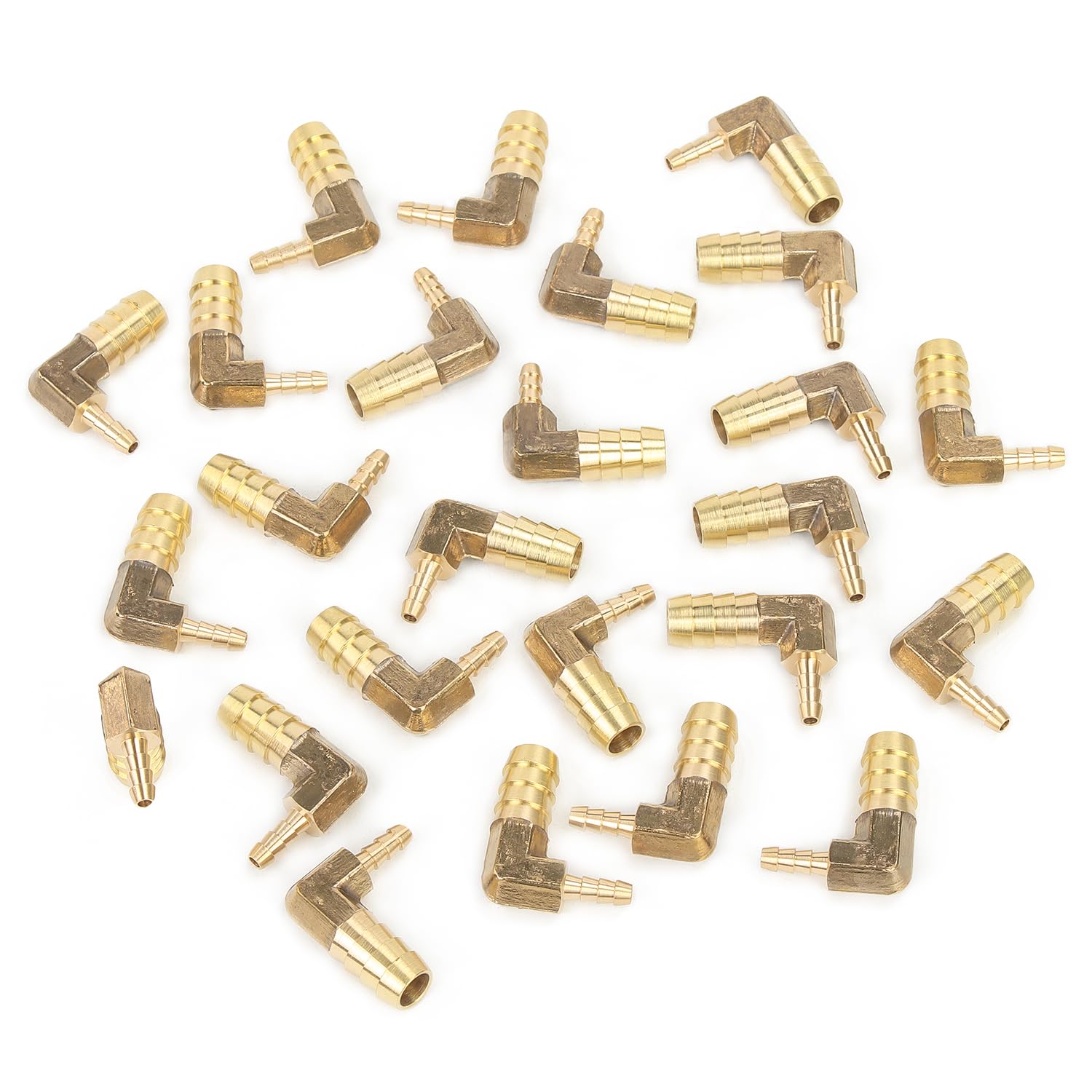 Generic 90 deg Raccord de coude Laiton réduit Barbus Air/eau/carburant/huile/gaz Inerte