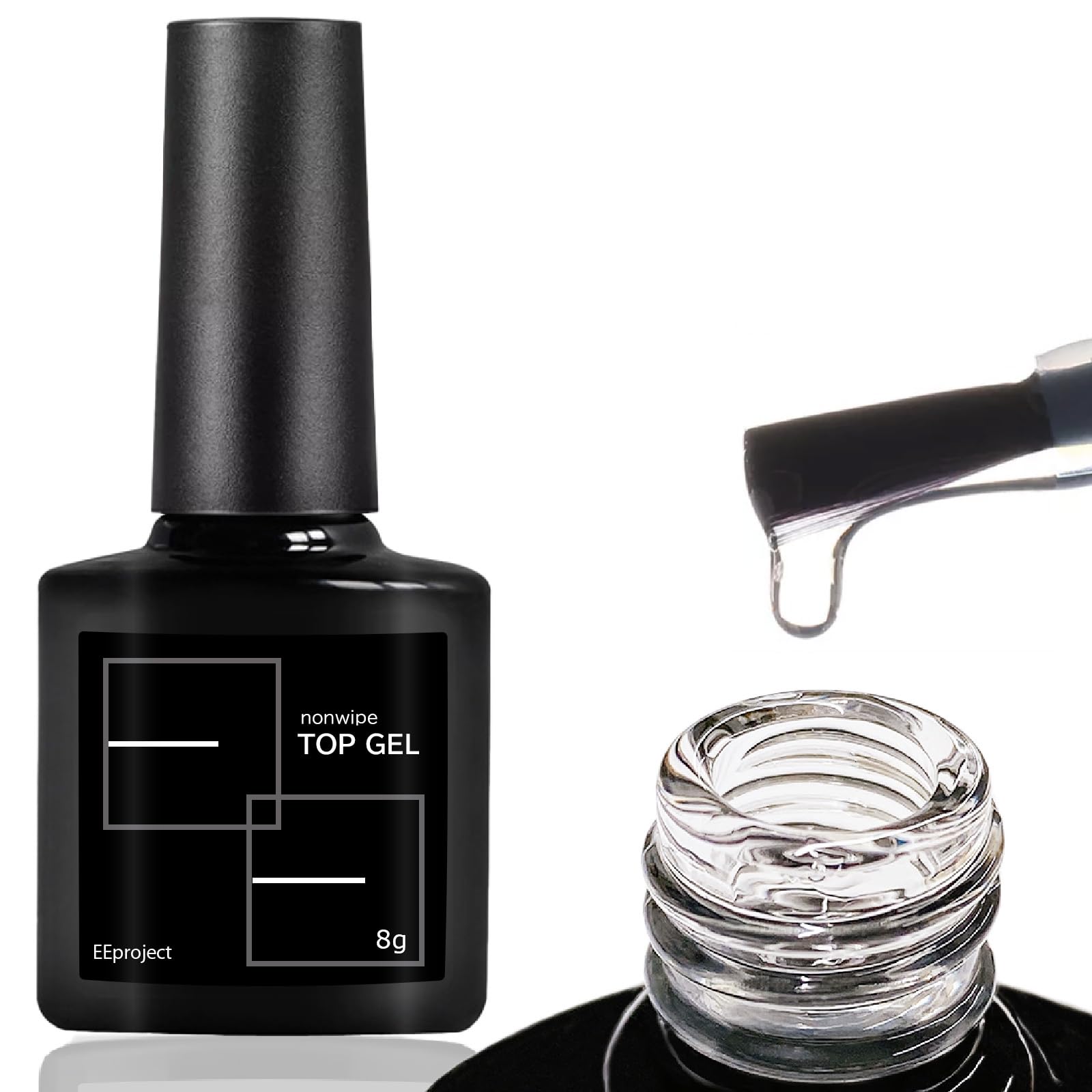 Amazon | LULUGEL ジェルネイル トップコート 硬め 8g ノンワイプ