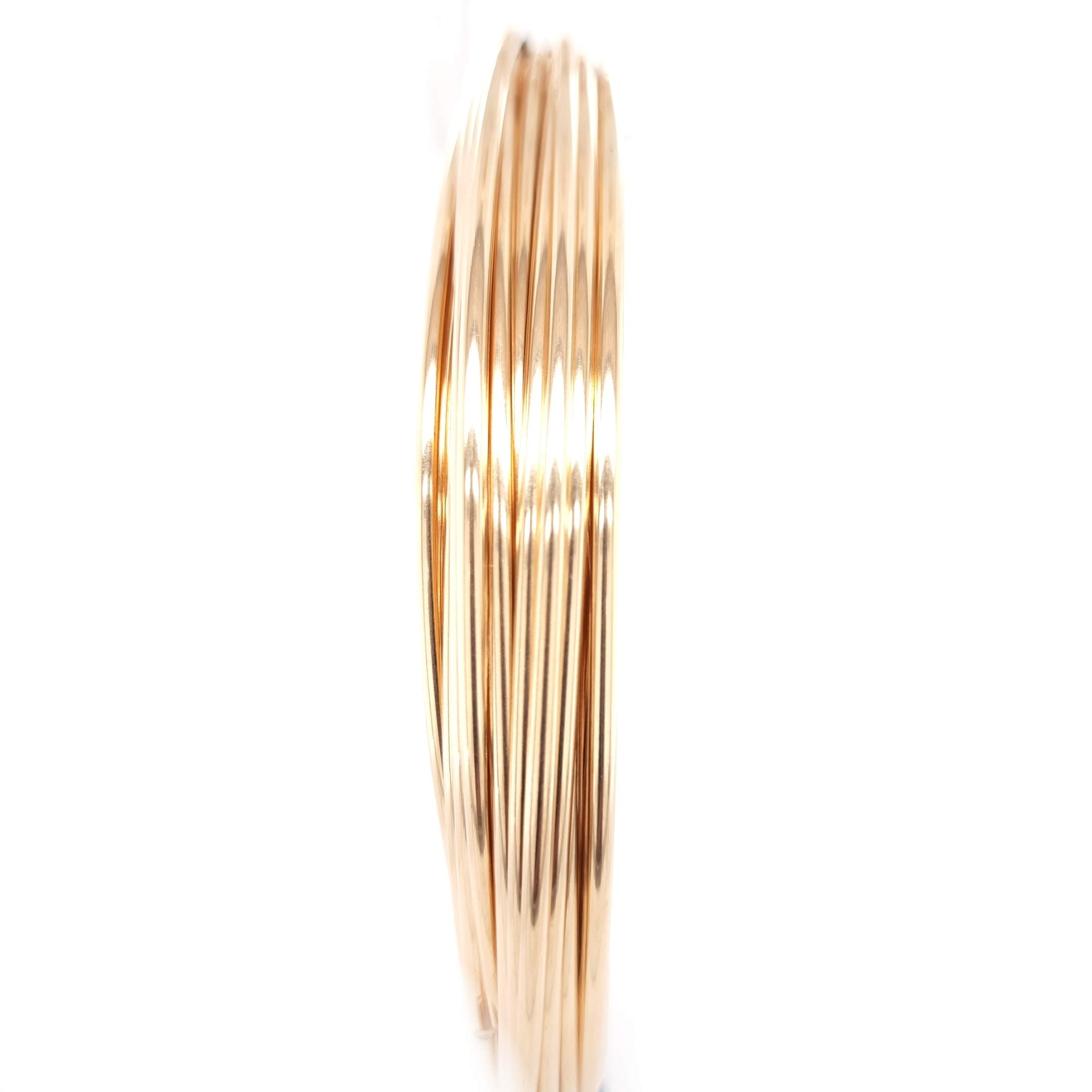 Fil Dead doux semi-circulaire 1,5 m 16 Gauge 14/20 Gold Filled