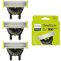 Philips OneBlade Original 360 lame, compatibili con tutti i modelli OneBlade e OneBlade Pro, 3 pezzi (modello QP430, 60)