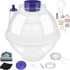 Balloon Stuffing Machine,New 16.9'' Balloon Stuffer to Wrap Gift Balloon Filling Kit with 9 Accesorios Used for Wedding Christmas Birthday Party Decoration (Balloon Stuffer With Pump & Flaring Pliers)