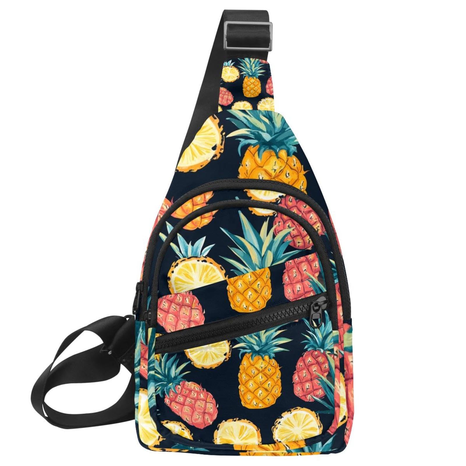 Mochila cruzada pequeña para senderismo y viajes bolso ligero con estampado de sandía 7