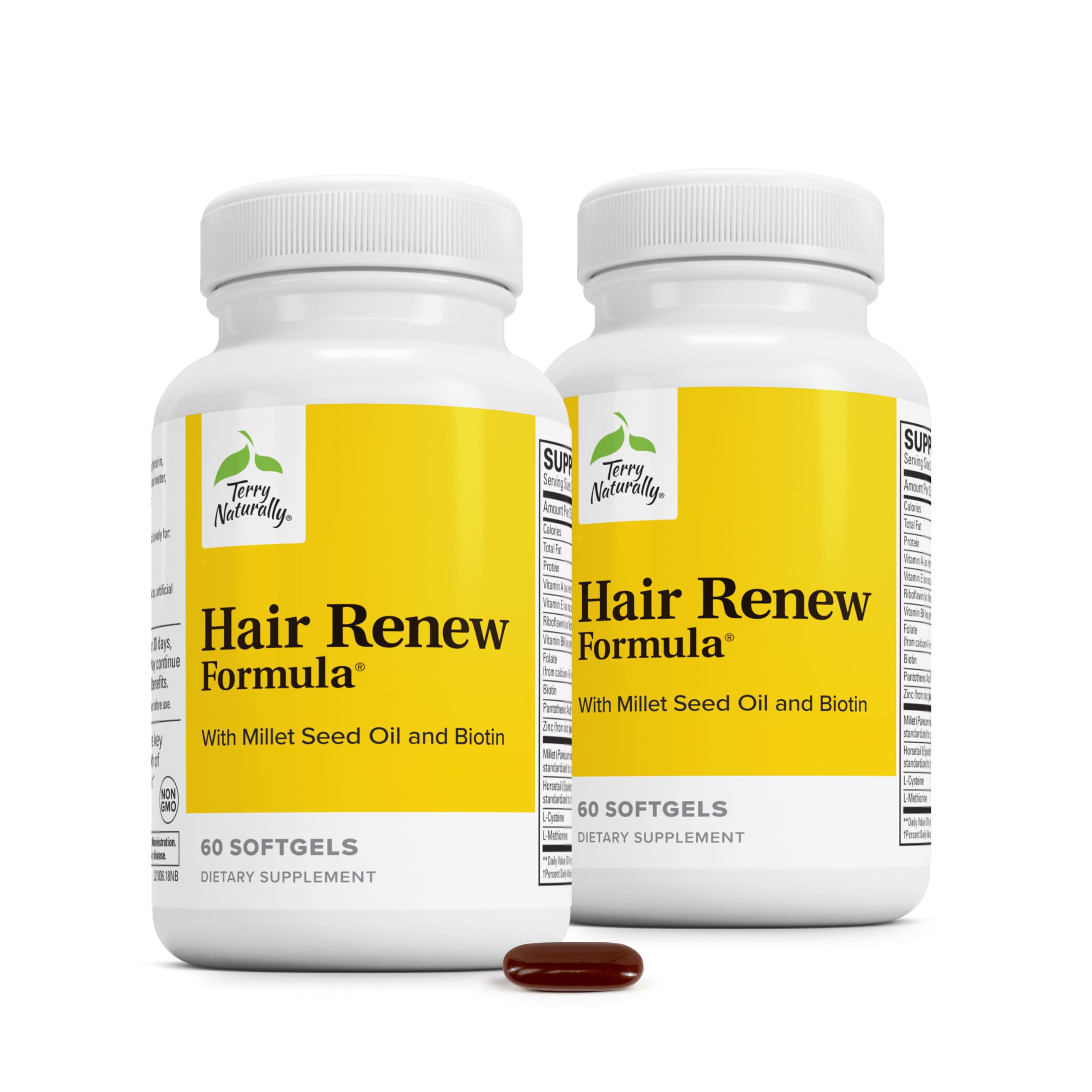 Terry Naturally Hair Renew Formula - Healthy Hair Growth and Hair 60 Count 1 Count (Pack of 120)