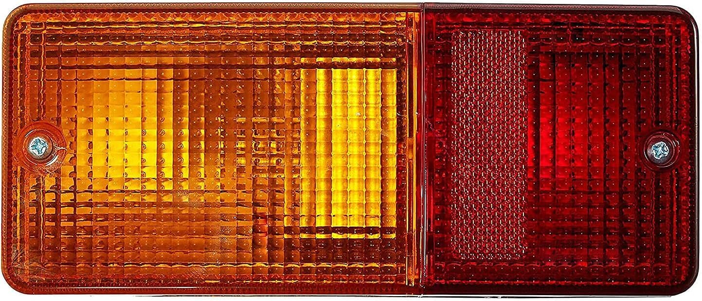 Tail Light Assembly Set 12V Bulbs 5/21W – Rear Stop Tail Turn Signal Lamp for Ford New Holland TL TS Series & David Brown 880 885 990 995 996 Tractor Combination Rear Light – 184x119x69mm