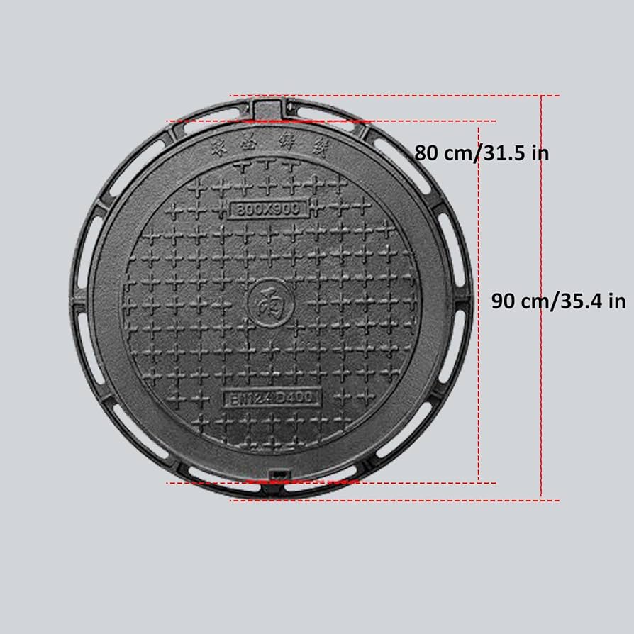 Amazon.co.jp: マンホールの蓋と枠、ダクタイル鋳鉄製の排水