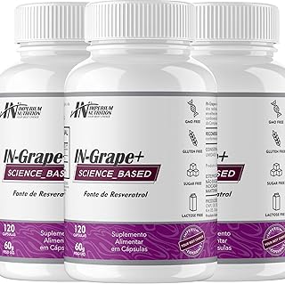 Combo 3X IN-Grape+ (Fonte de Resveratrol 360 Cápsulas) Imperium Nutrition