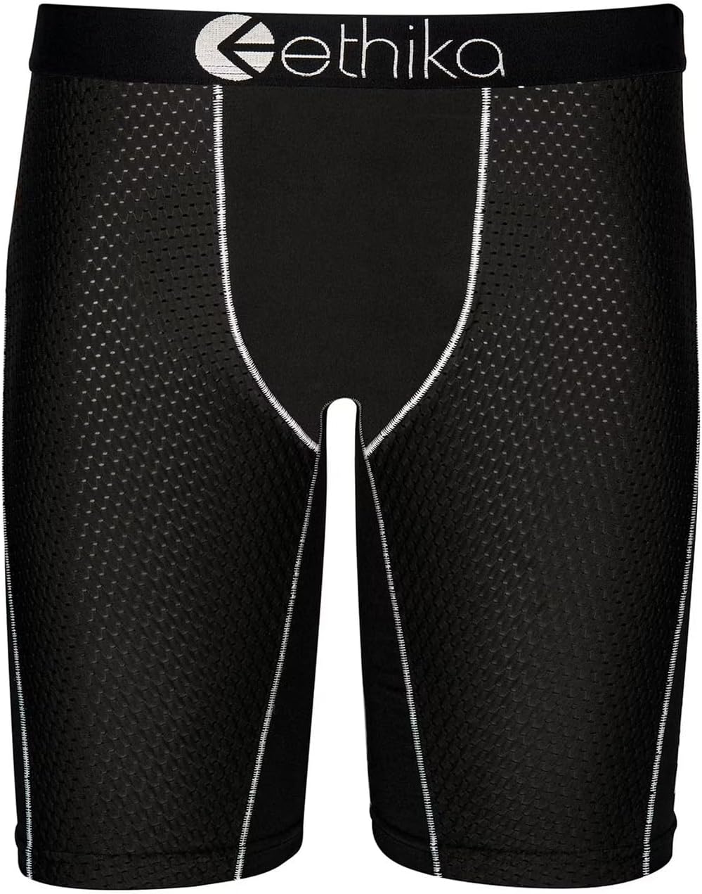Ethika Men’s Boxer Brief, Knee Length, 4-Way Stretch Performance Underwear with Graphic Prints - The Refresh