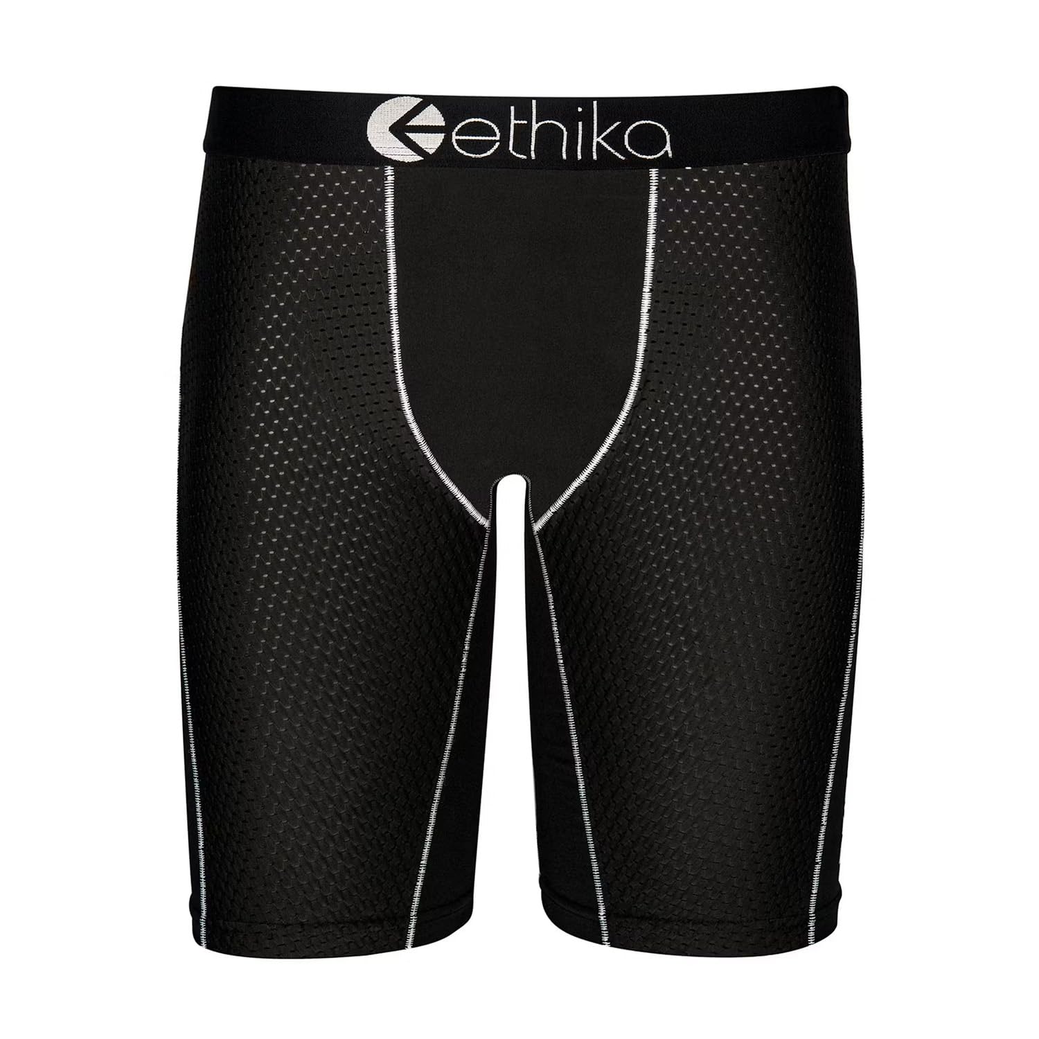 Ethika Mens Boxer Brief Knee Length 4-Way Stretch Performance Underwear with Graphic Prints - The Refresh