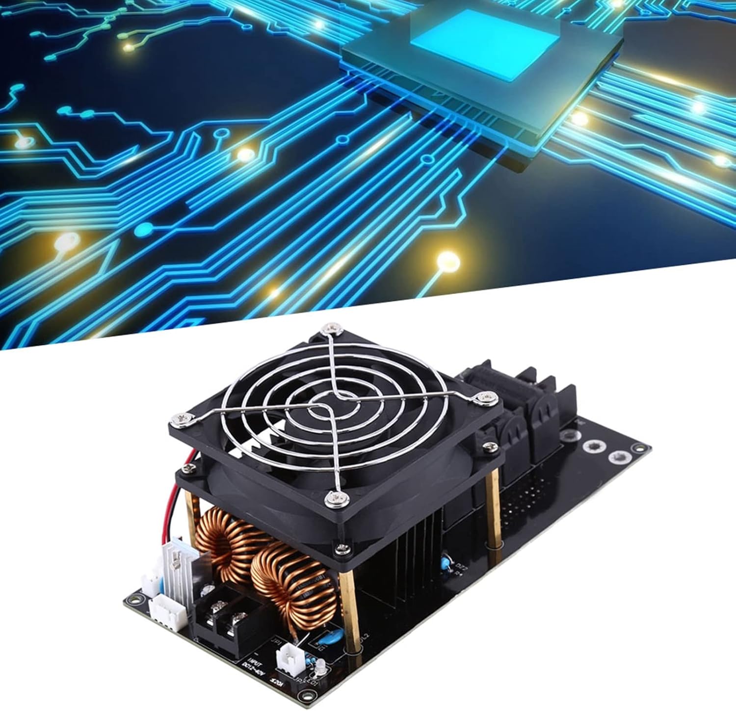 Heaters & Accessories 1000W ZVS Induction Heater Module, DC12-36V 20A Induction Heating Power Supply Module Board Heater with