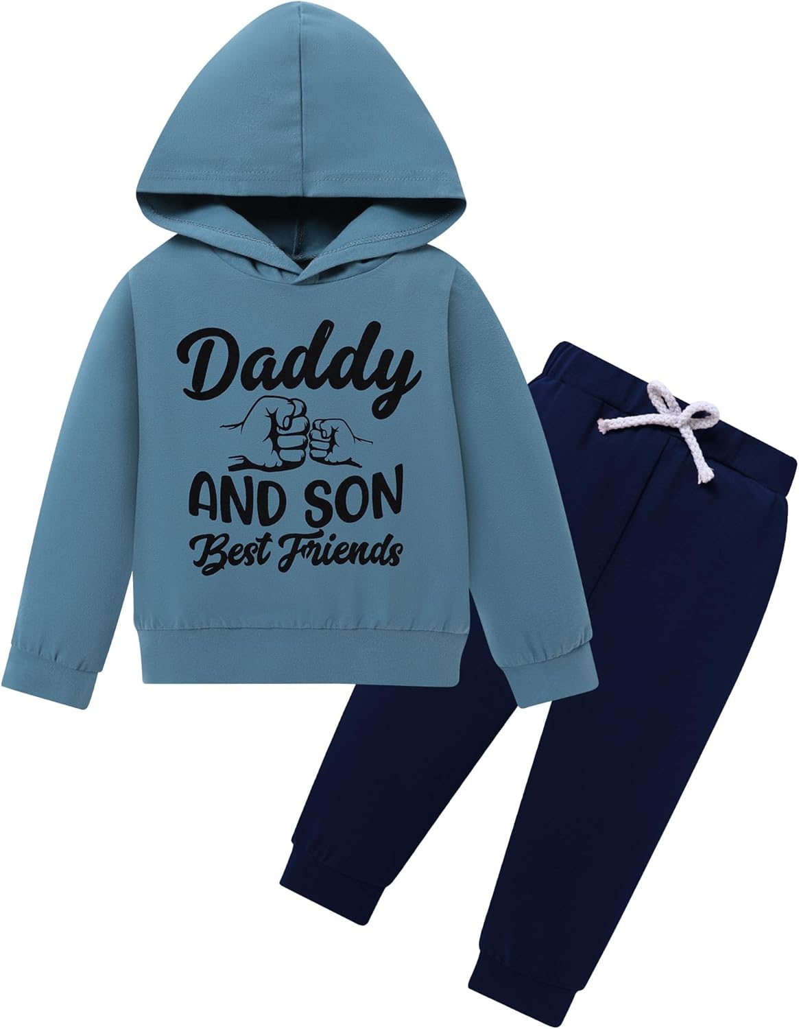 YUEMION Toddler Boy Clothes 2T 3T 4T 5T Fall Outfits Baby Hoodie Sweatshirts & Pants Set Little Boy Sweatsuit Winter Clothing