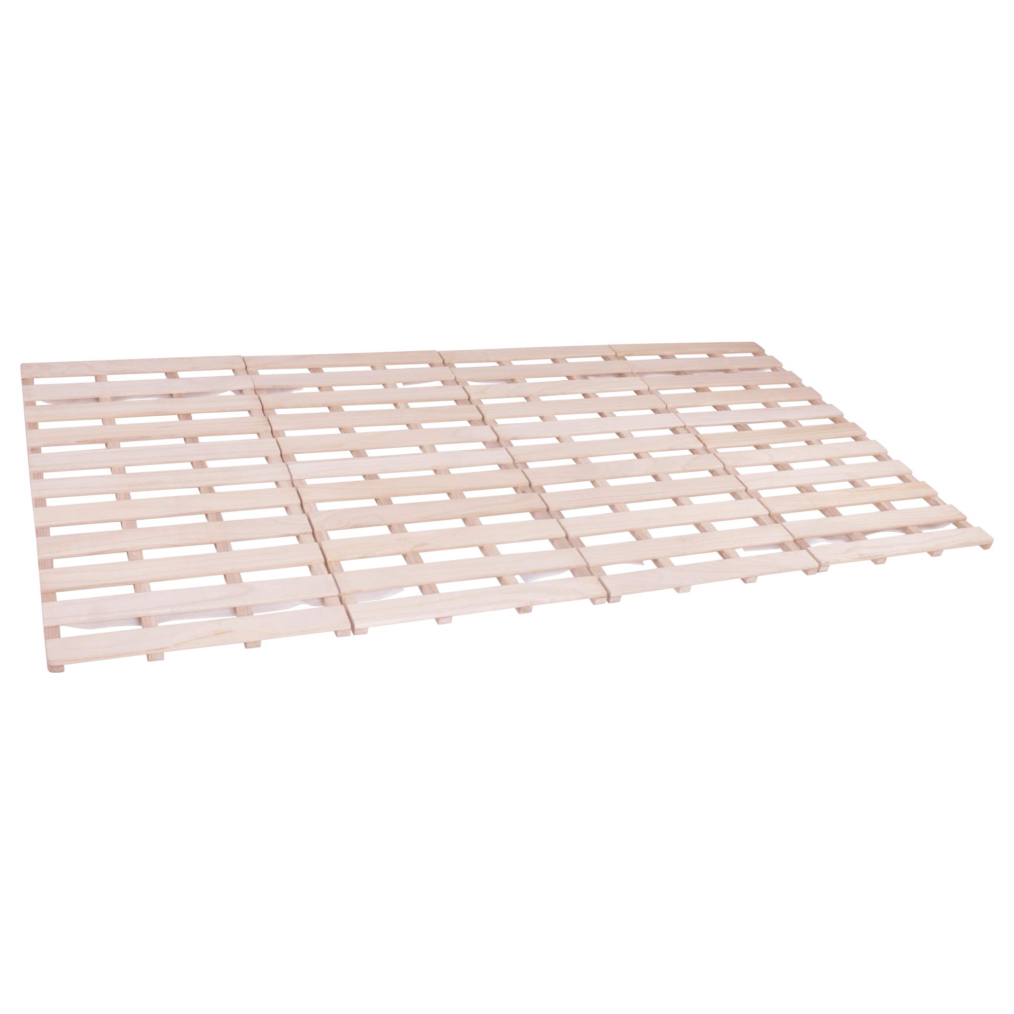 Amazon｜すのこベッド 折りたたみベッド 天然桐 四つ折り ベッド