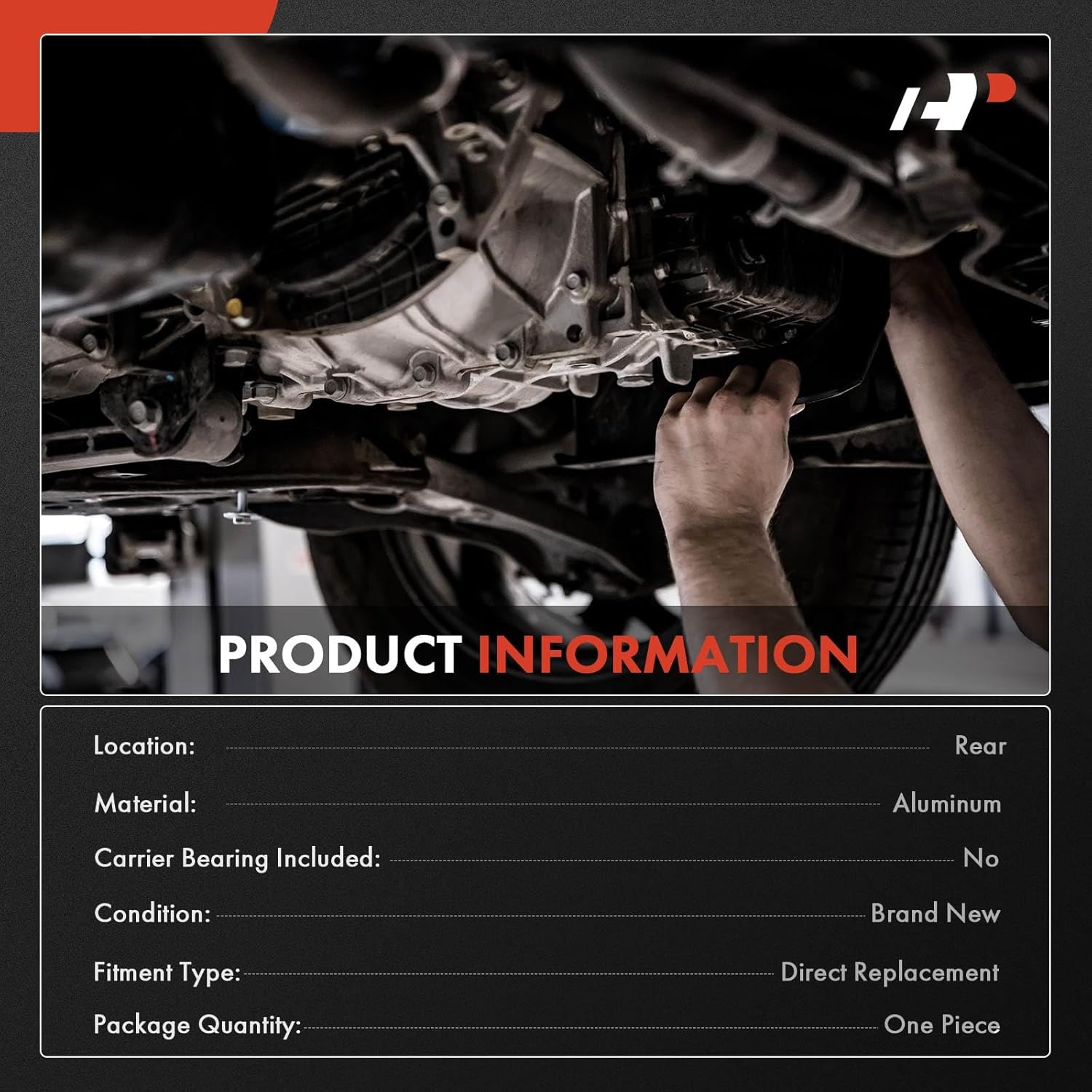 A-Premium Rear Differential Assembly Compatible with Honda TRX300FW Fourtrax 300 4X4 1998-2000, Replaces 41300-HM5-A10, 41300-HM5-850, 41300-HC4-000, 41300-HC5-970