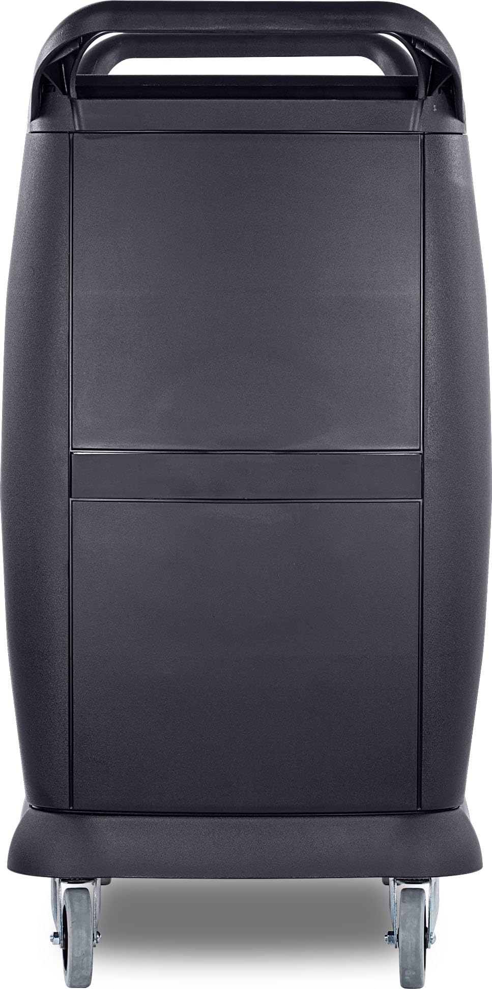 Foodservice Utility Cart - 3 Shelf Black Bussing Cart -2