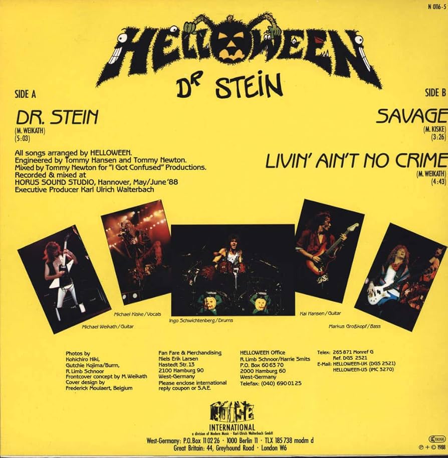輸入盤CD HELLOWEEN / Dr. Stein 輸入盤CD HELLOWEEN / Dr. Stein Helloween – Dr Stein – Vinyl (7